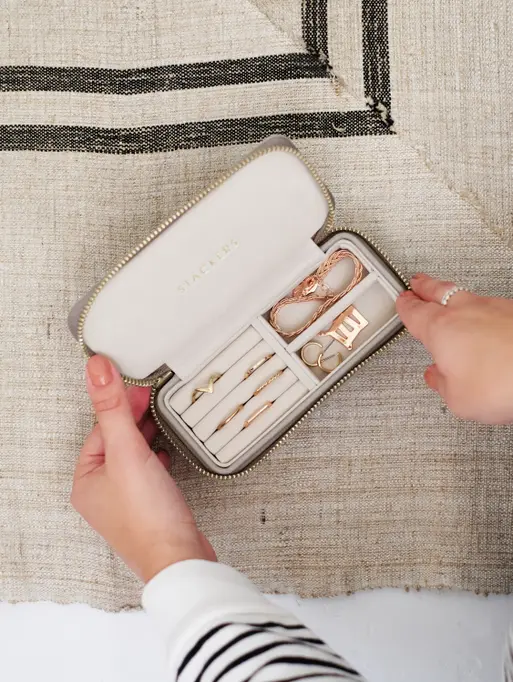 Pudełko podróżne na biżuterię Travel Medium Stackers taupe