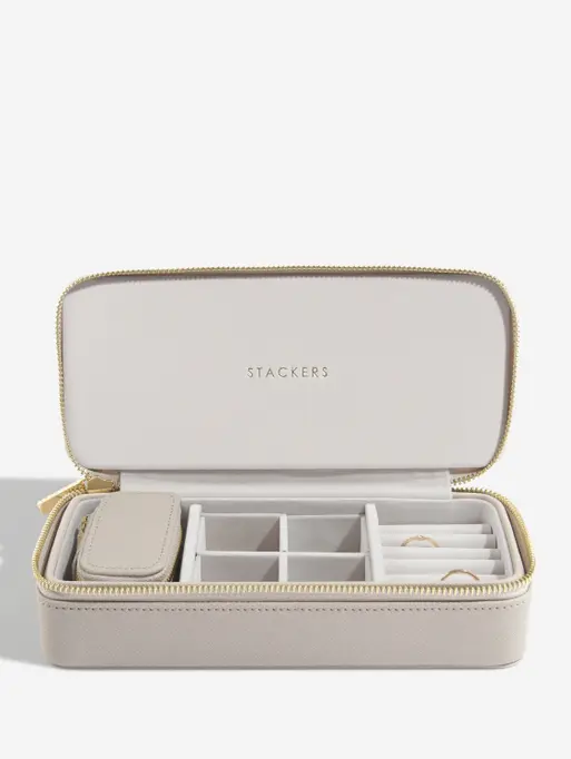 Pudełko podróżne na biżuterię Travel Large Stackers taupe