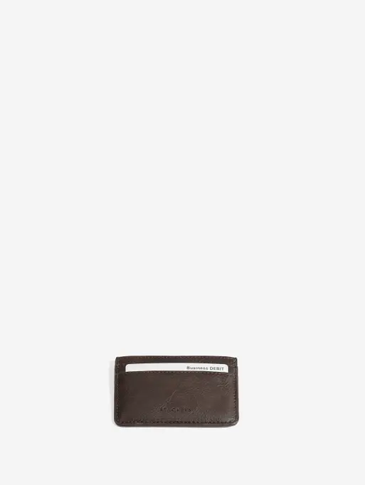 Etui na dowód osobisty Stackers brązowe