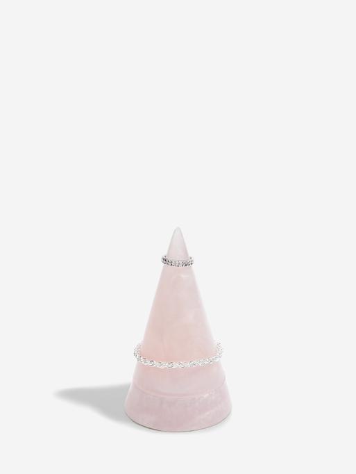 Rose Quartz Effect Large Jewellery Peak