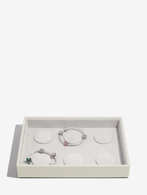 Szkatułka na bransoletki charms Stackers classic jasnobeżowa