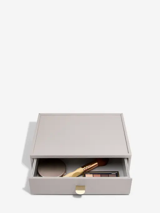 Organizer na kosmetyki Stackers taupe z szufladą