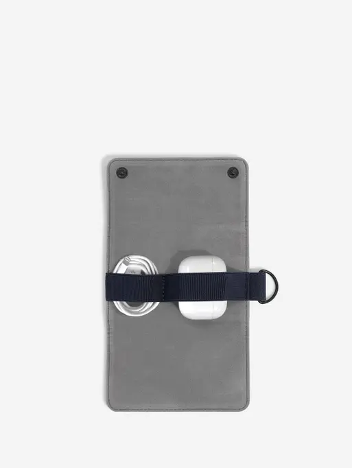Etui na ładowarki i słuchawki Stackers Compact Pebble granatowe