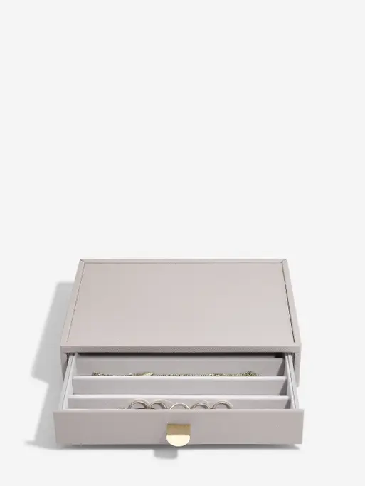 Szkatułka na naszyjniki Stackers classic taupe z szufladą