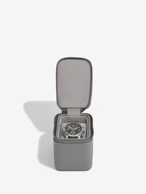 Slate Grey Small Zipped Watch Box