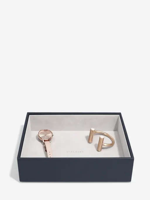 Navy Pebble Classic Chunky Jewellery Layer
