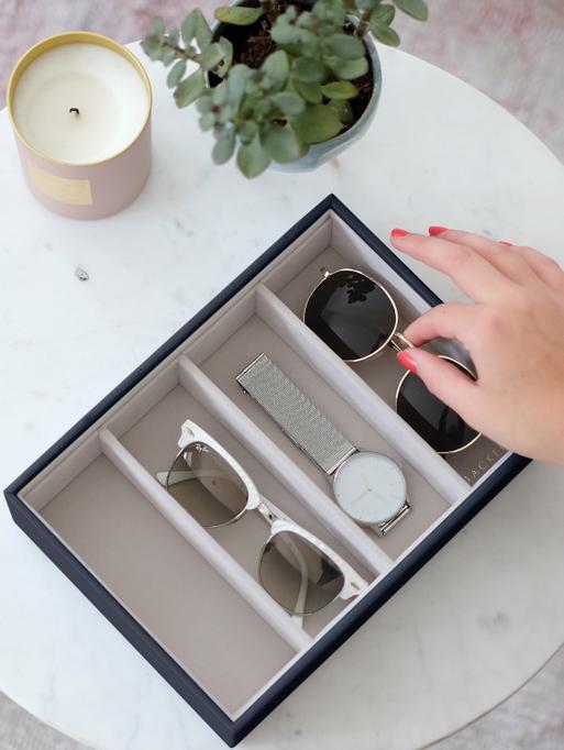 Navy Pebble Classic Glasses & Accessory Layer