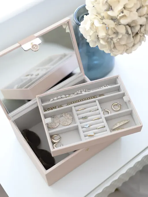 Blush Pink Luxury Classic Jewellery Box