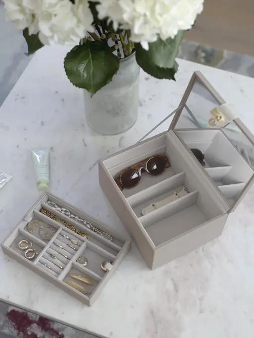 Taupe Luxury Classic Jewellery Box
