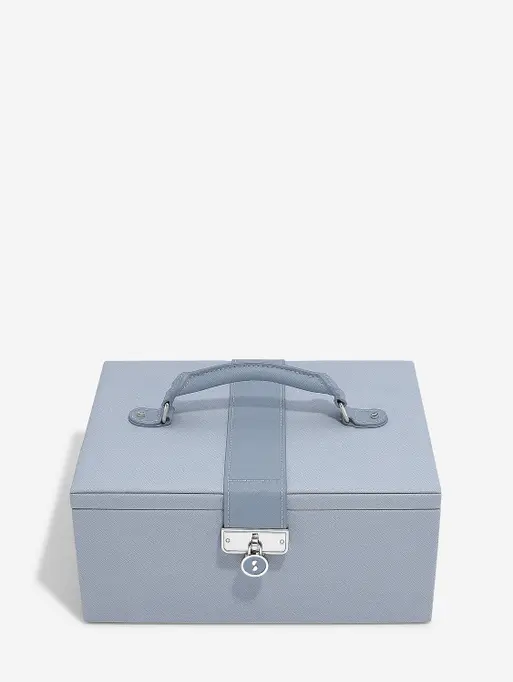 Dusky Blue Luxury Classic Jewellery Box