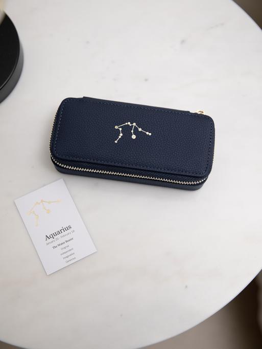Star Sign Constellation Travel Jewellery Box - Aquarius