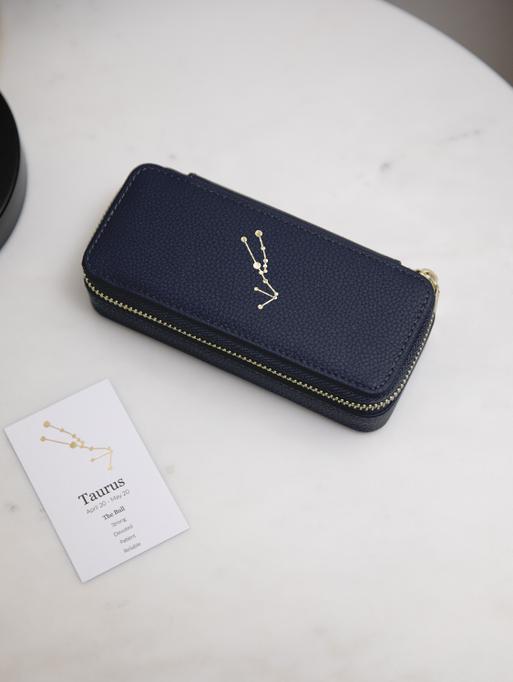 Star Sign Constellation Travel Jewellery Box - Taurus