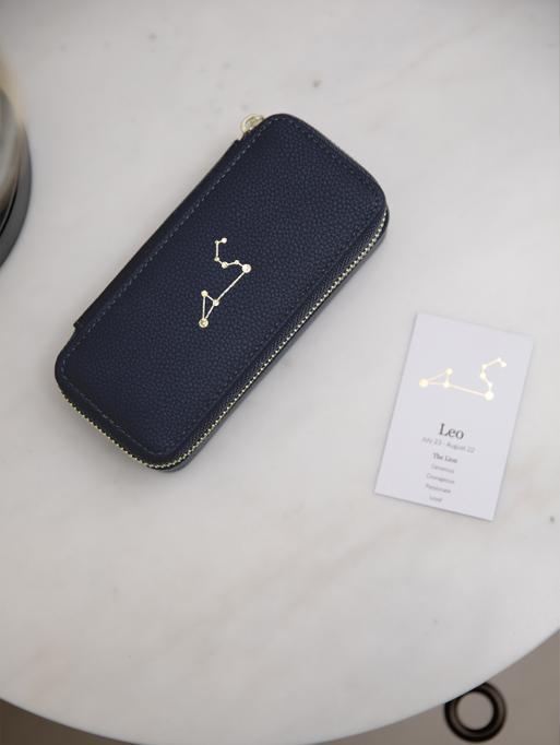 Star Sign Constellation Travel Jewellery Box - Leo