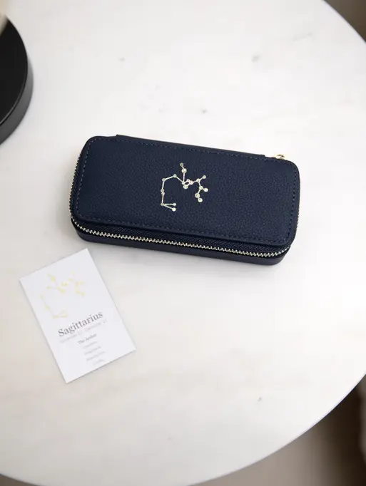 Star Sign Constellation Travel Jewellery Box - Sagittarius