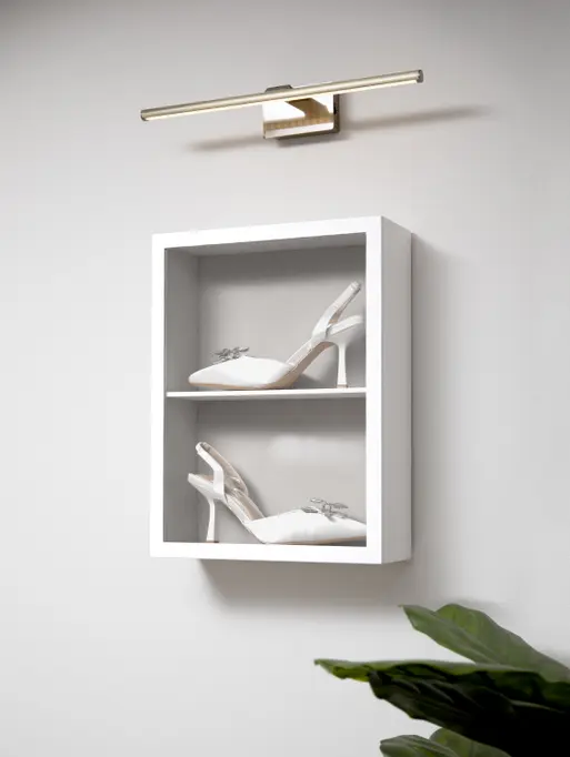 White Shoe Glass Display Frame