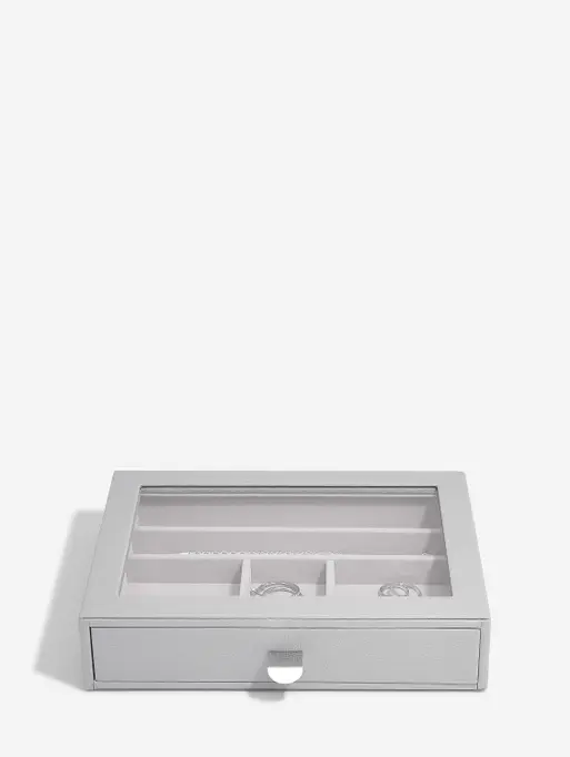 Pebble Grey Classic Jewellery Box Display Drawer