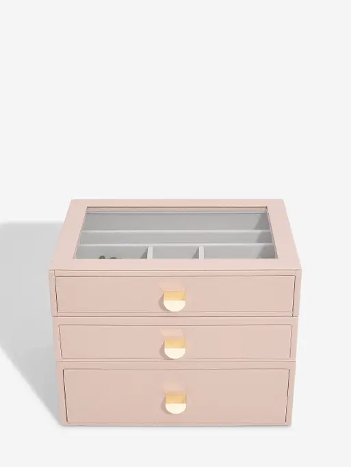 Blush Classic Jewellery Box (with drawers)