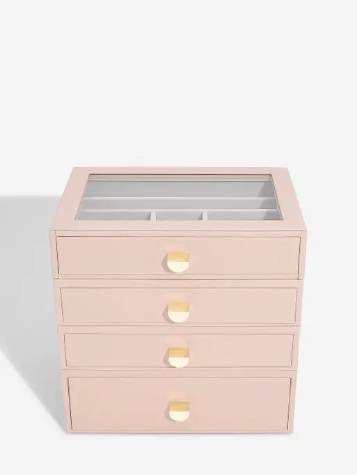 Blush Classic Jewellery Box  - Set of 4 (with drawers)