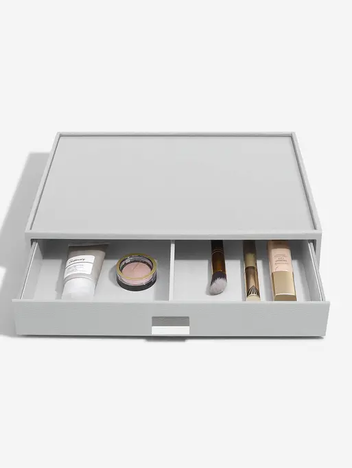 Pebble Grey Supersize Makeup Drawer
