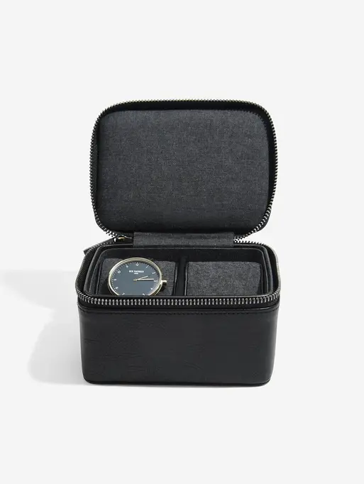 Black Large Zipped Watch Box