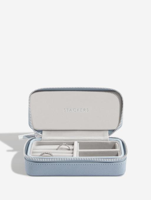 Pudełko podróżne na biżuterię Travel Medium Stackers dusky blue
