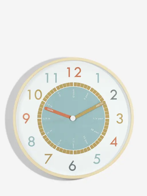 Tell The Time Wooden Wall Clock