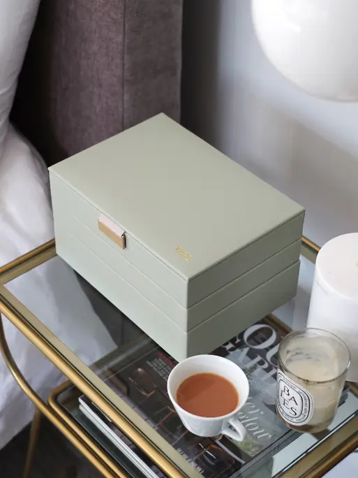 Sage Green Classic Jewellery Box Set of 3