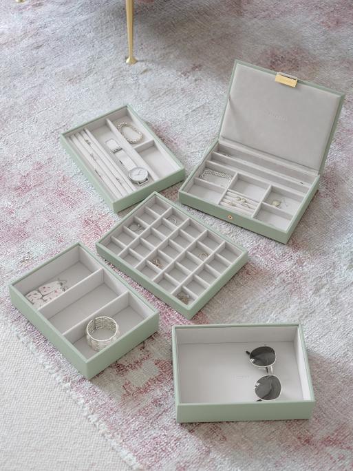 Sage Green Classic Jewellery Box Set of 5