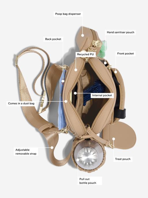 Camel Dog Walking Bag 