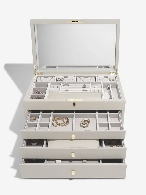 Oatmeal Large Luxury Jewellery Box