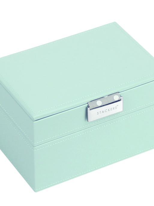 STACKERS MINI SET 2 PCS DUCK EGG& GREY POLKA