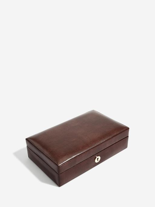 Windsor Chestnut Brown Cufflink Box