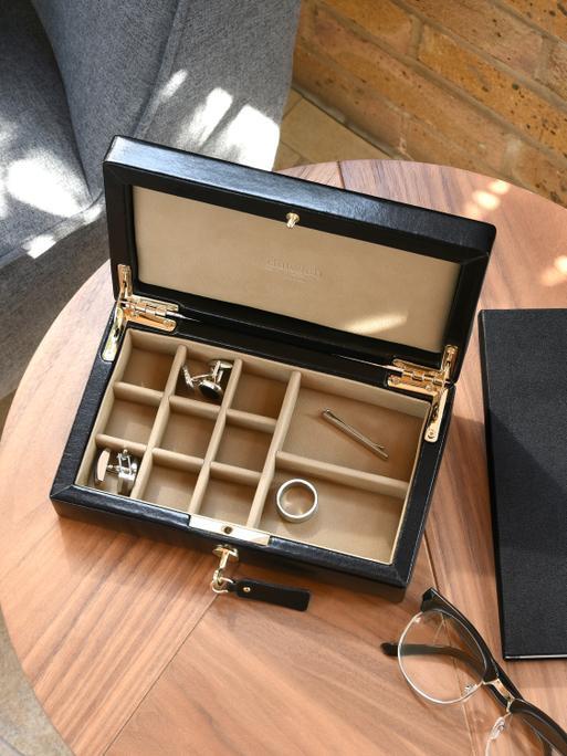 Windsor Black Cufflink Box