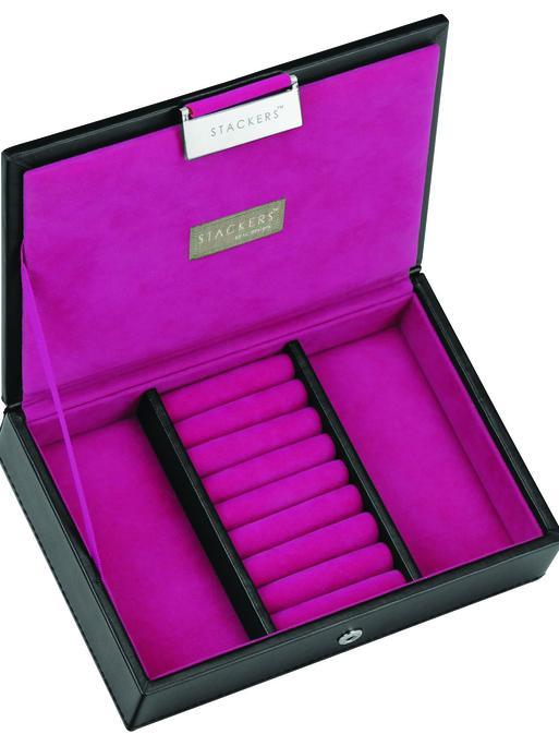STACKER MINI TOP BLACK / PINK (18 x 12.5 x 3.5 CM)