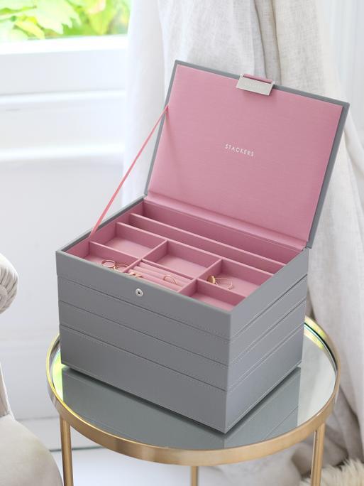 Grey & Rose Classic Jewellery Box Set of 4