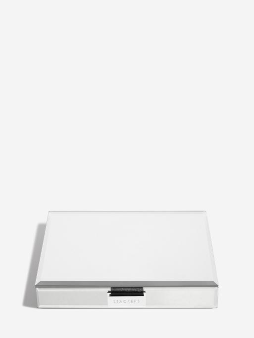 Clear Glass Classic Jewellery Box Lid - Imperfect lining