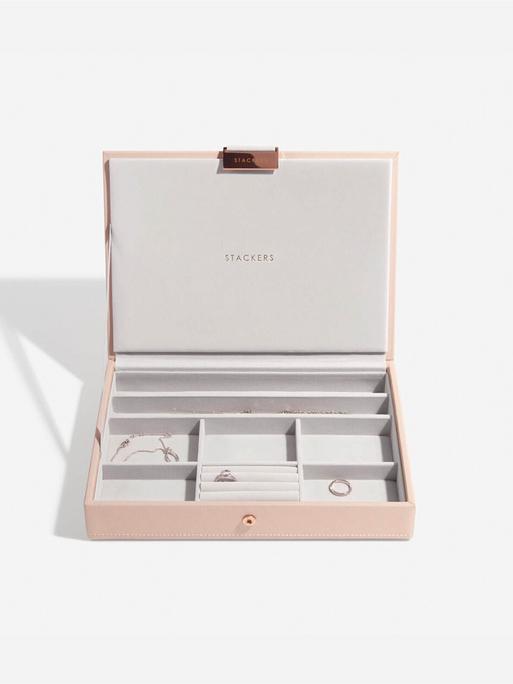 Stackers Two Tone Blush Pink Jewellery Box - P58102 | F.Hinds Jewellers