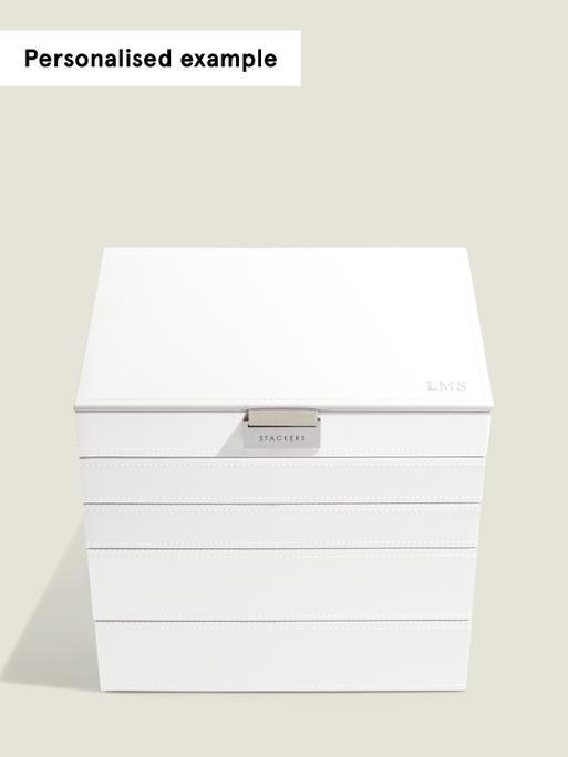 White Classic Jewellery Box Set of 5