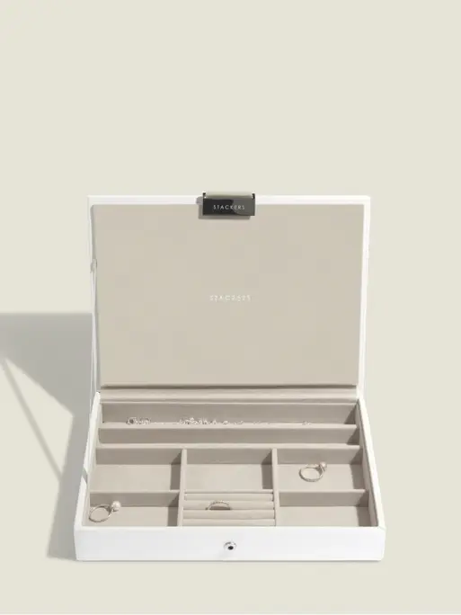 White Classic Jewellery Box Set of 5
