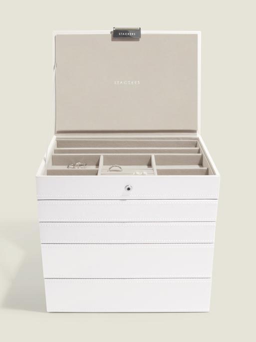 White Classic Jewellery Box Set of 5