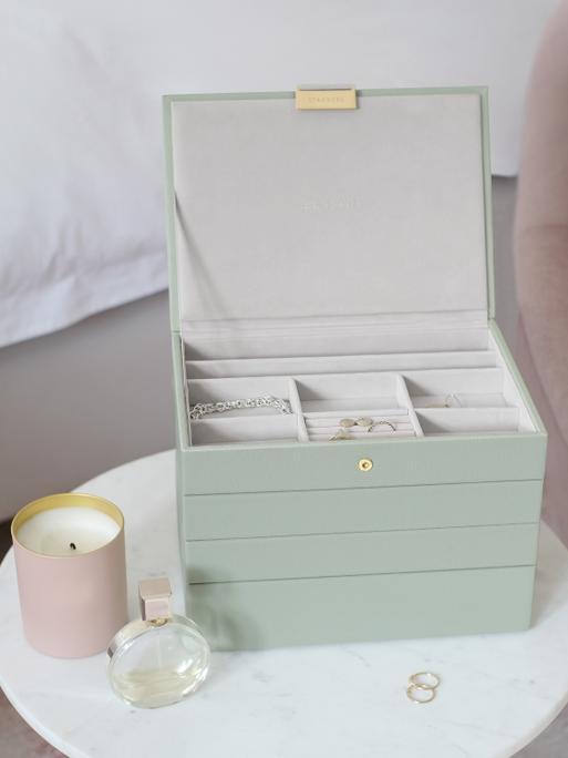 Sage Green Classic Jewellery Box Set of 4