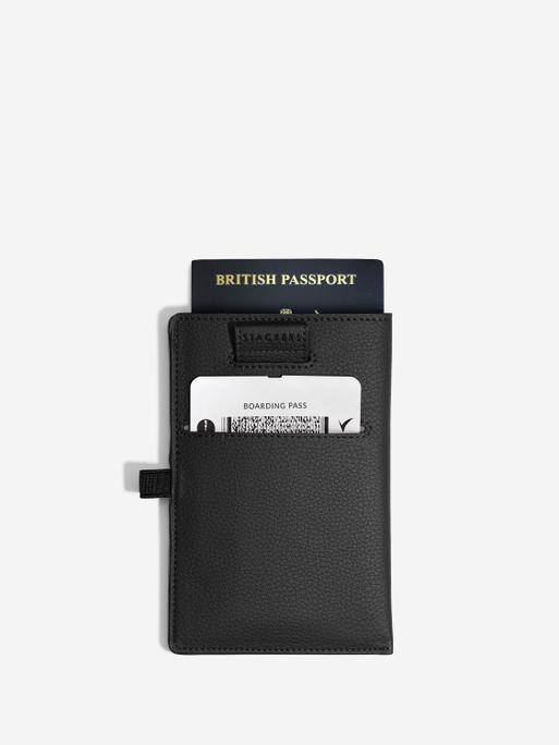 Black Pebble Passport Sleeve