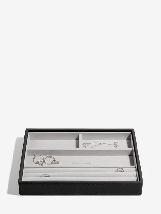 Black Classic Jewellery Box Set of 4