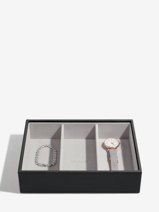 Black Classic Jewellery Box Set of 4