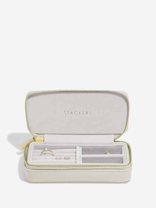 Oatmeal Medium Travel Jewellery Box Summer Stamp Edition