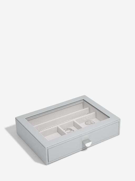 Pebble Grey Classic Jewellery Box Display Drawer