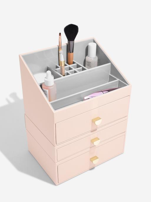 Blush Pink Classic Makeup & Jewellery Set of 3