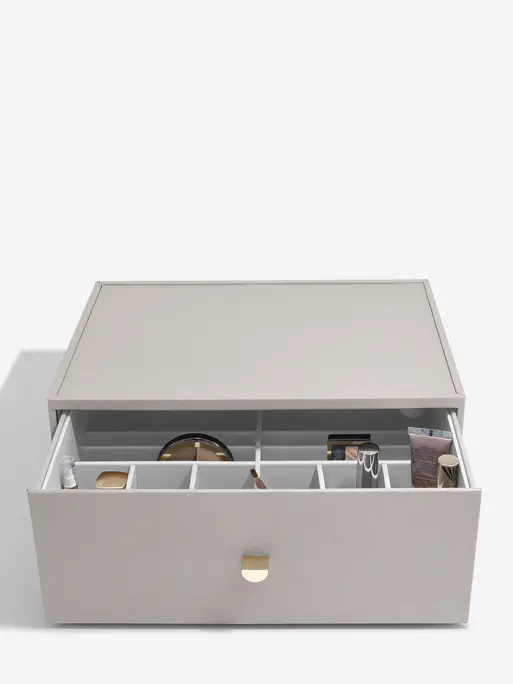 Taupe Supersize Makeup Organiser Set of 2