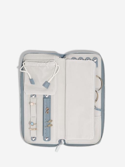 Dusky Blue Jewellery Roll