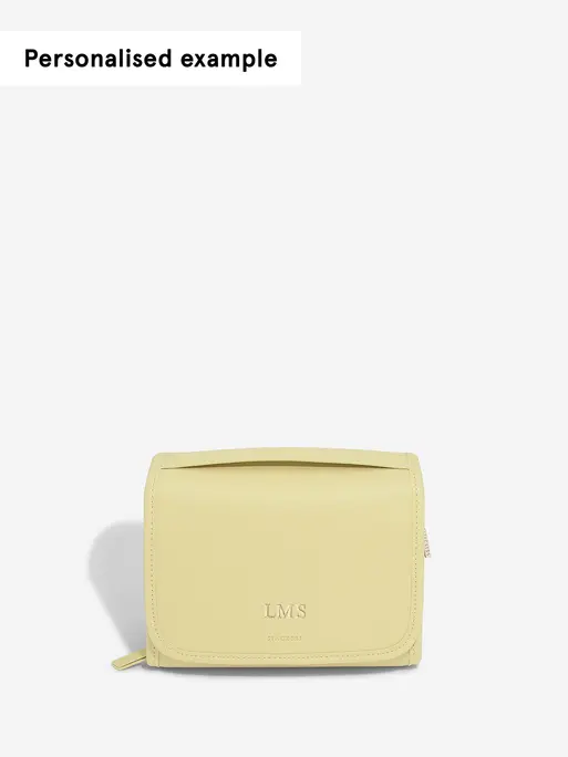 Butter Yellow Small Hanging Washbag